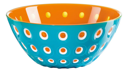 Bowl Ensaladera Plastico Premium Le Murrine 20 Cm Guzzini Color Azul/naranja