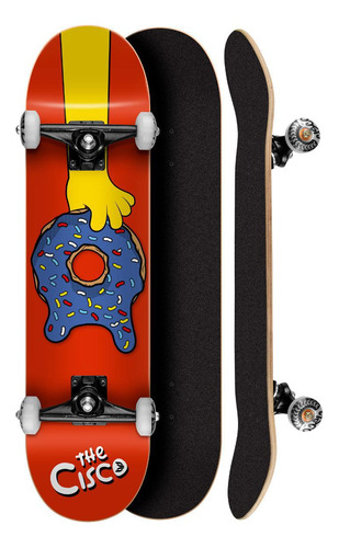 Skate Profissional Abec 5 The Cisco Donuts Red 8.0