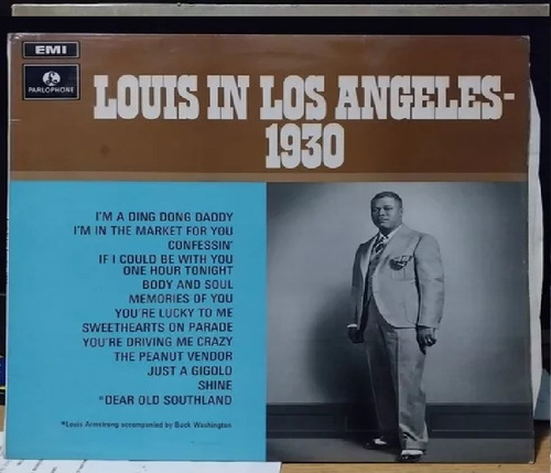 Louis Armstrong Louis In Los Angeles 1930 T 8 V 9 Uk