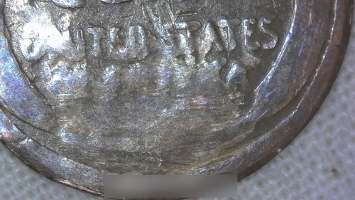 Wheat Penny 1953s Golpeó Sobre? Struck Thru?? Grease Error. (Usado)