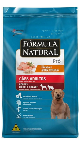 Ração P/ Cães Adulto Pró Grande Frango 15kg Fórmula Natural