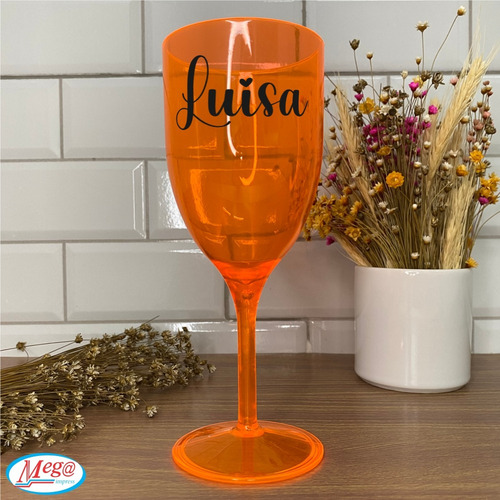 100 Taças Personalizadas Vinho E Bebidas 400ml Nome Individ.