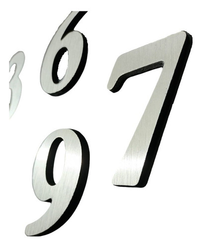 Números De Aluminio Macizo Placa Domicilio Casa (4 Unidades)