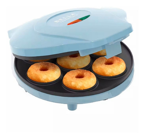 Mini Maquina Para Hacer Donas Bella Azul Celeste 7 Donas
