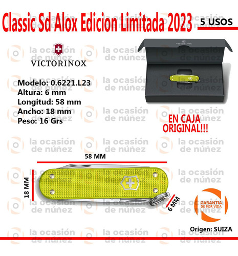 Cortapluma Victorinox Classic Sd Alox Edicion Limitada 2023