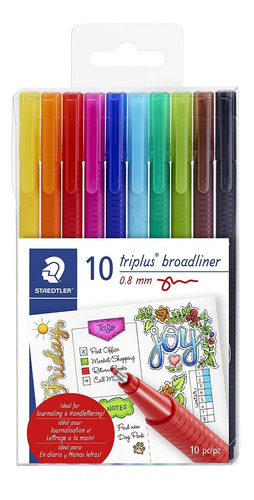 Forro Ancho Triangular Staedtler, Triplus Broadliner, 0.8...