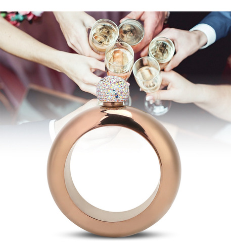 Pulseira De Jarro De Vinho/álcool Em Aço Inoxidável, Frasco