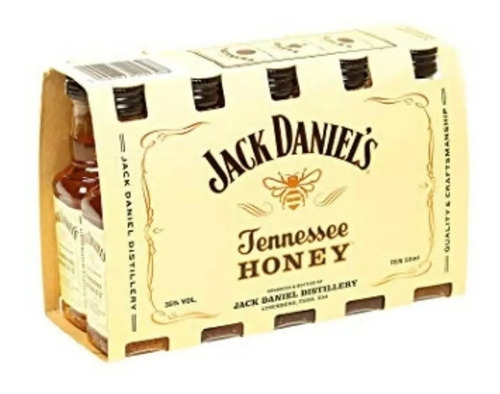 Whisky Jack Daniels Honey Miel 50ml Petaca-miniatura Packx10