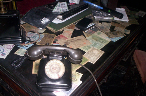 Telefono Antiguo De Baquelita Negro
