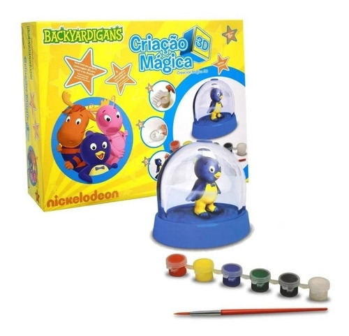 Kit De Pintura Criação Mágica Gesso 3d Pablo Backyardigans