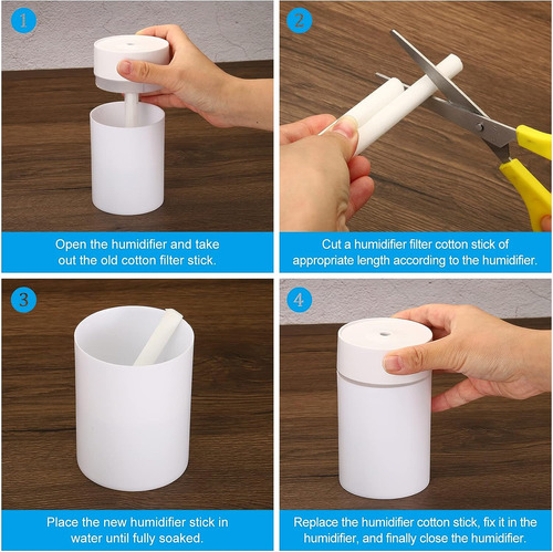Patikil Humidificador De Filtro De Algodón, 10 Pcs Capas De
