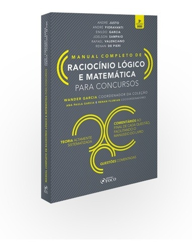 Manual Completo De Raciocinio Logico   Matematica 3ª Ed.2020