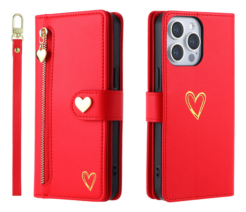 Funda Para Teléfono Google Series, Cartera Con Solapa, Tarjetero Y Correa Para La Muñeca