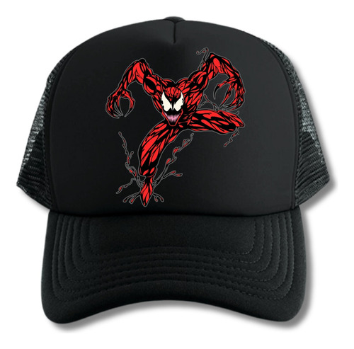 Gorra Carnage Symbiote Villano Spiderman Series Black 