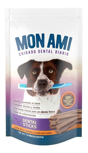 Snack Saludable para perros Mon Ami Dental Stick S 75gr