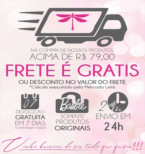 Imagem 2 de 2 de Barbie Roupas E Acessórios Vestido Listrado Ms