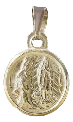 Medalla Virgen De Los Lourdes De Plata Fina Nacional
