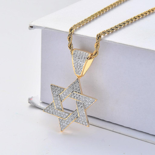 Collar Con Colgante De Seis Estrellas De Circonita Cúbica