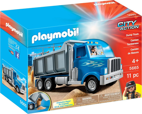 Playmobil, Juego De Camión Volquete