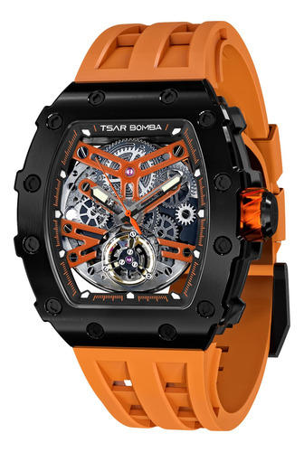 Reloj Automático De Lujo Tsar Bomba Para Hombre, 50 M, Resis