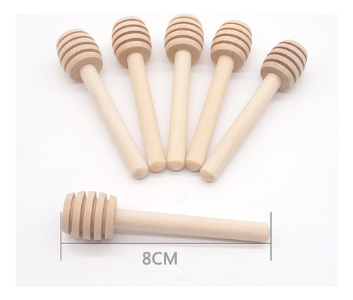 50 Cucharas De Madera Para Mezclar Miel