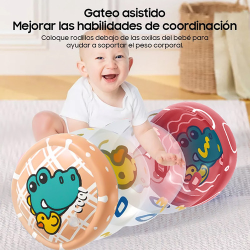 Rodillo Inflable Para Bebé Gateo Juguetes Con Bomba De Aire