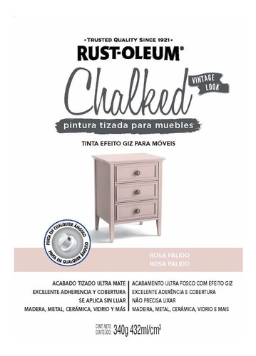 Aerosol Rosa Palido Chalked Rust-oleum