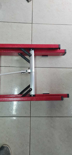 Imagen 3 de 7 de Escalera Telescopica Fibra De Vidrio Cuprum Pro Roja 8m