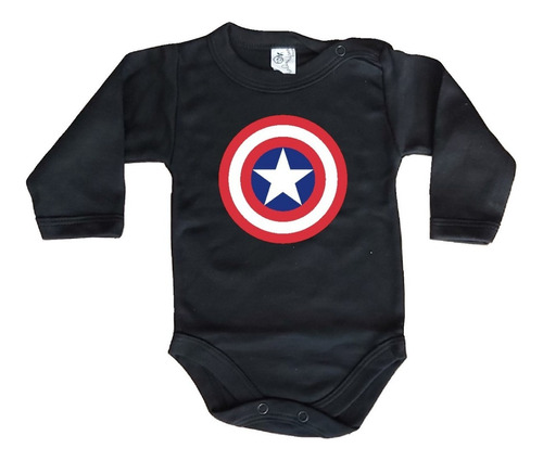 Ropa Body Para Bebé Avengers Capitan América 