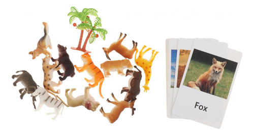 Lenguaje De Figuras De Animales Montessori Con Tarjetas Didá
