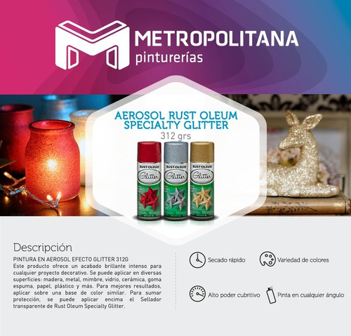 Glitter Brillantina Rust Oleum 290gr