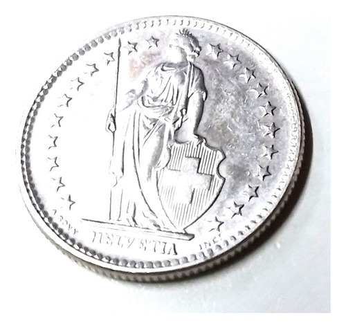 Moeda - Switzerland - 2 Francs - 1972-helvetia (Usado)