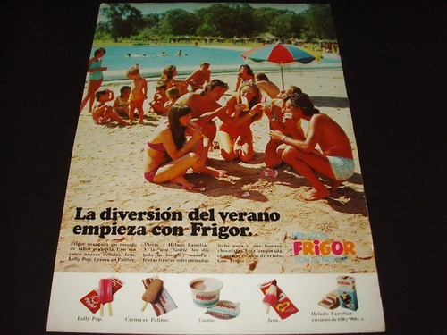 (pb031) Publicidad Clipping Helados Frigor * 1973