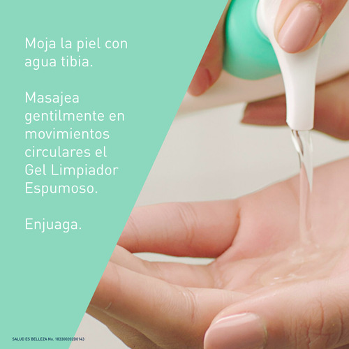 CeraVe Gel Limpiador Espumoso Piel Mixta a Grasa| Desarrollado con Dermatólogos | Textura en Gel a Espuma | Elimina exceso de grasa| Con Niacinamida y Ácido Hialurónico | 473ml | 16oz