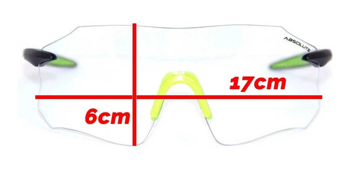 Imagem 2 de 4 de Oculos Absolute Prime Sl Preto E Verde Neon Lente Transparen