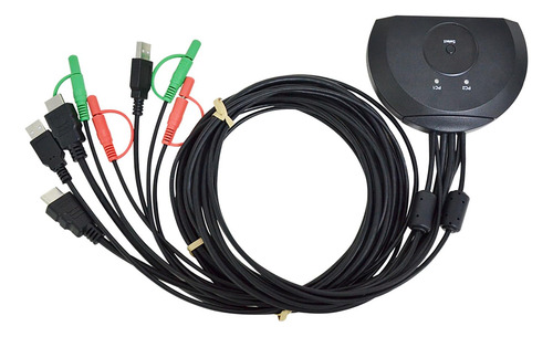 Switch Hdmi Bytecc, Switch Kvm Hdmi De 2 Puertos Con Audio,