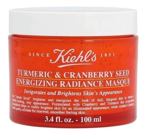 Mascarilla facial para piel todo tipo de piel Kiehl's Turmeric & Cranberry Masque Turmeric & Cranberry Seed Energizing Radiance Mask 100g y 100mL