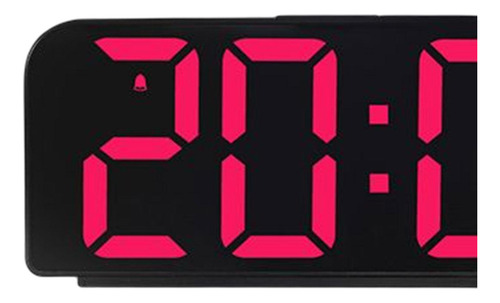 Reloj De Escritorio Digital Reloj Despertador Luz Roja Negra