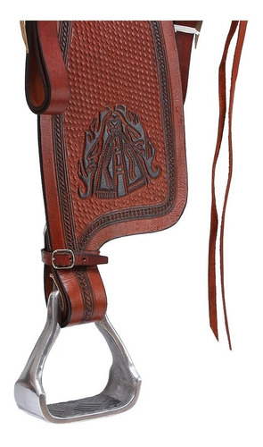 Sela Muladeiro Luxo 15'' Bordada Havana Bronc-steel 27516
