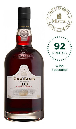 Vinho Portugues Tinto 10 Years Old Tawny Port Graham's 750ml