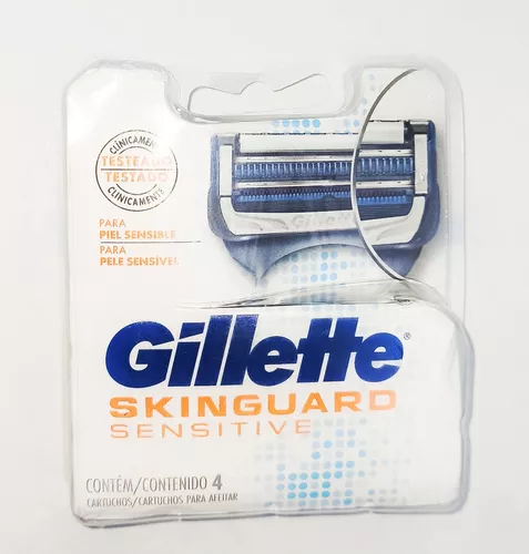 Navajas Gillette Skinguard Sensitive 4 Cartuchos Repuestos | Envío gratis