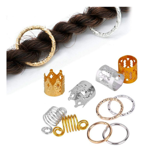 Accesorios For El Cabello Anillos, 110 Piezas Círculo De