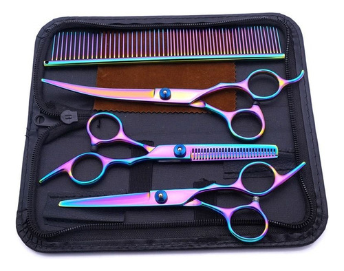 X Kit Profesional Tijeras Estilista Barbero Peluquero Peine