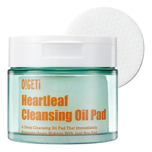 O!geti Heartleaf Limpieza Aceite Pad 50 Hojas  Tgm7s