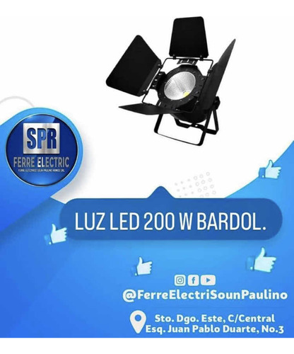 Fresnel Luz Led 200w Bardol