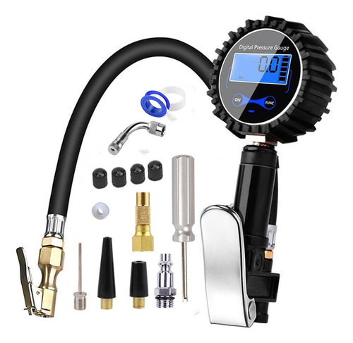 Manômetro Digital Para Encher Pneus De 0 A 200 Psi