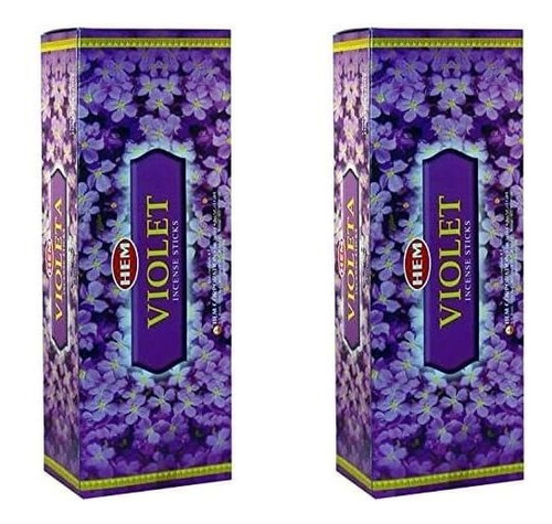 Incienso De Violeta Hem 2 Cajas Con 240 Varitas Original