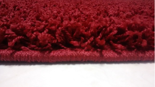 Alfombra Fluff Roja Shaggy 1.50 X 2.00