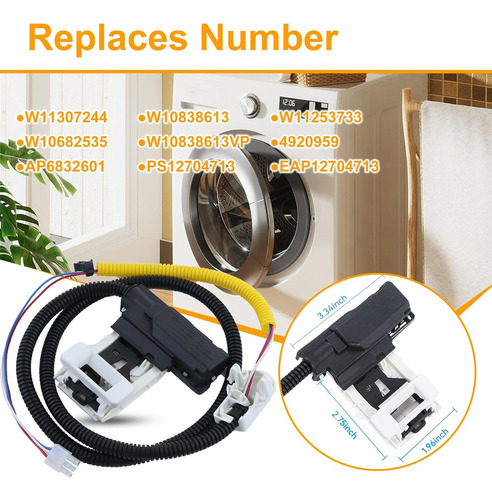 Interruptor W10838613 Lavadora P Whirlpool Maytag Kenmore