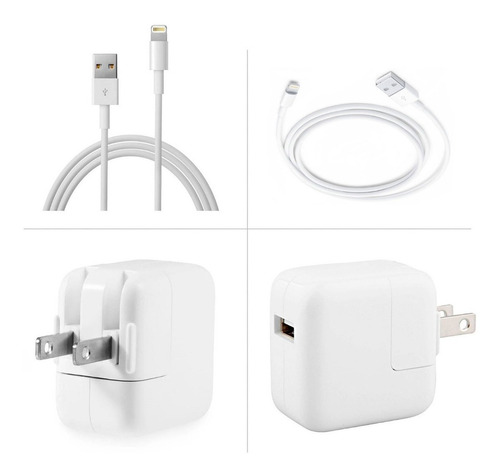 Cargador Cubo 12w+cable 1m Para iPad 4gen/5/6/7/8/9 